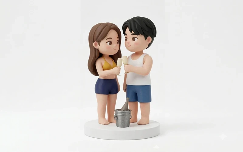 โมเดล 3D Chibi Art Toy